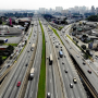 CCR RioSP faz lançamento de vigas da ponte do Rio Comprido, em São José 