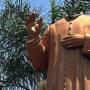 Estátua de Padre Cícero é vandalizada em Taubaté